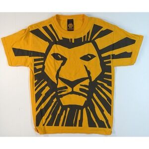 Lion King Broadway Musical Shirt Youth Large Yellow Disney Tee